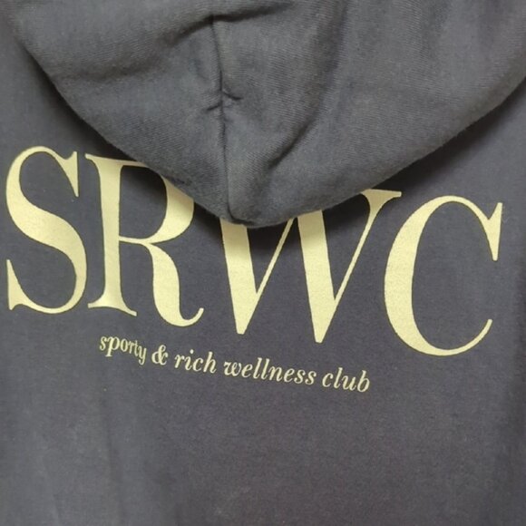 Sporty & Rich Navy Hoodie - Picture 4 of 6